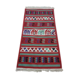 Berber carpet multicoloured wool 188 x 104 cm