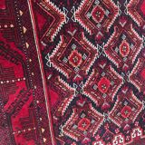 Vintage Afghan handmade rug - 100x183 cm