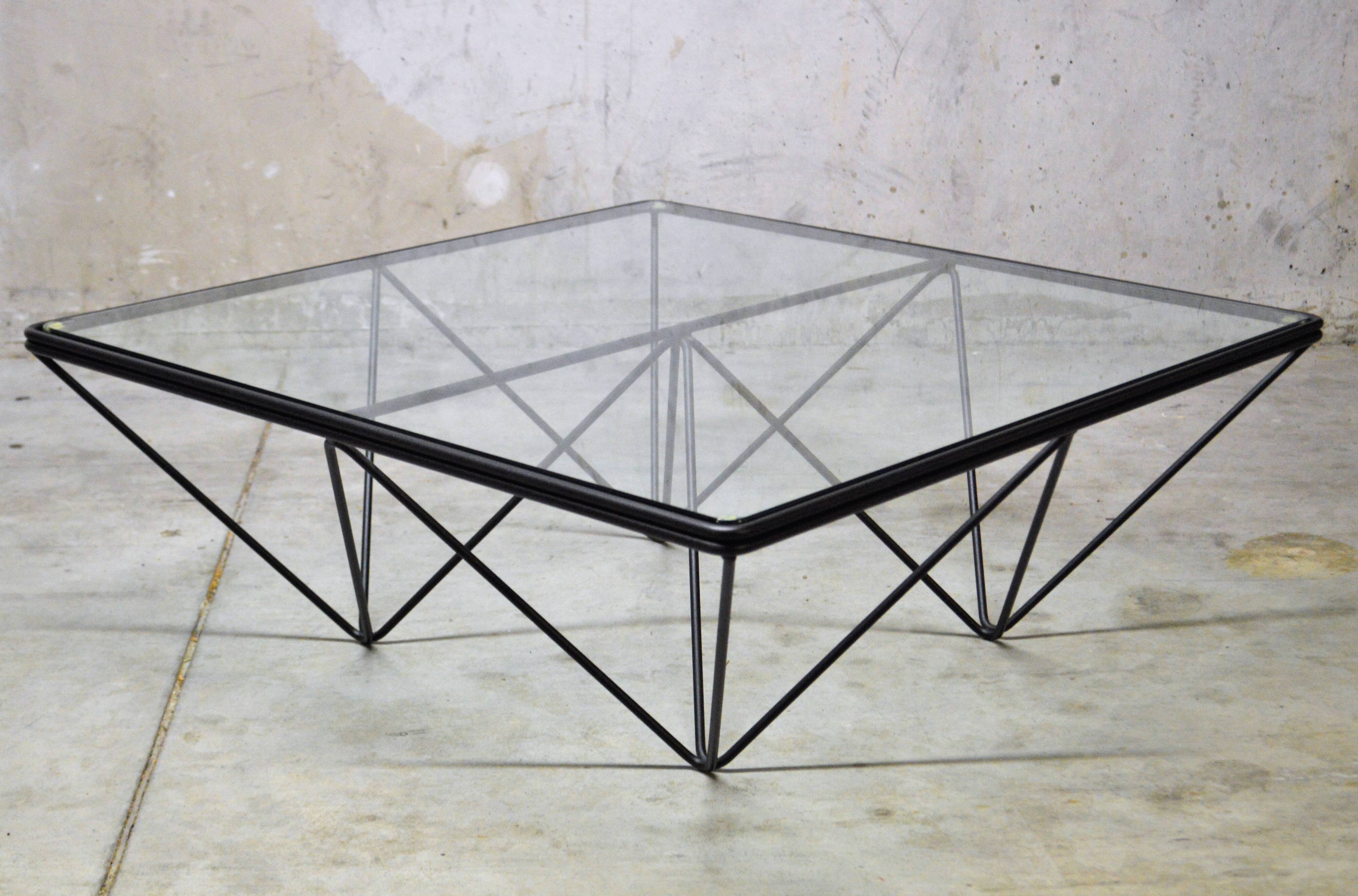 Vintage table basse b&b italia design des années 80