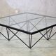 Vintage table basse b&b italia design des années 80