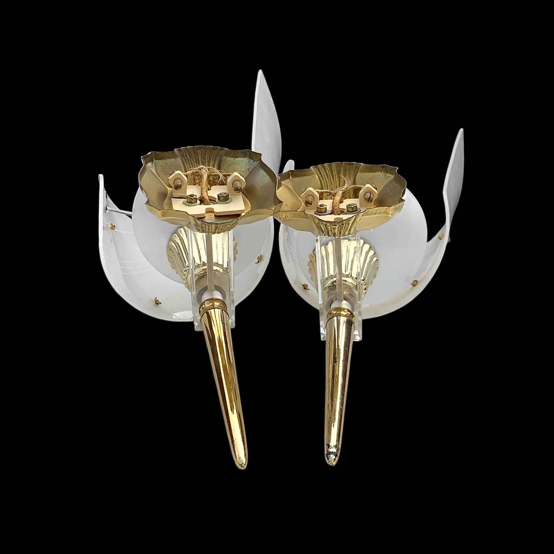 Pair of vintage wall lights – Rockabilly style – 50s/60s