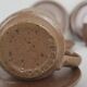 4 Norman coffee cups / Puisaye / Pyrite stoneware