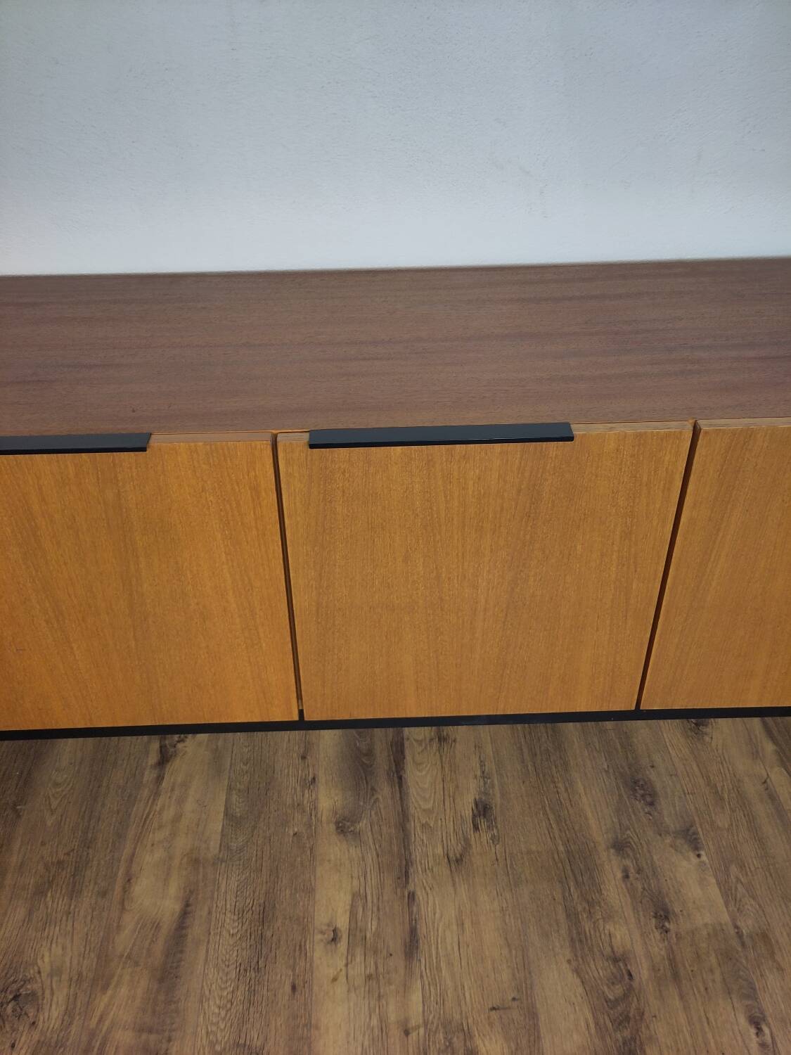 Scandinavian teak and metal sideboard