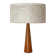 Lampe de table en teck minimaliste du milieu du siècle, années 1960