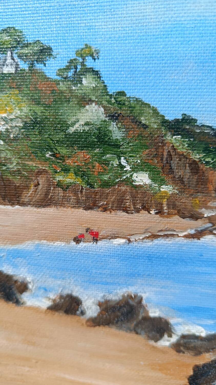 Painting on canvas Cancale