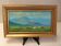Mongolia landscape painting Signed golden frame