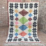 Moroccan Berber Rug Costum - Moroccan Wool Rug - New Azilal Rug - Beni Ouarain Style