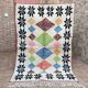 Tapis berbère marocain Costum - Tapis marocain en laine - Nouveau tapis Azilal - Style Beni ouarain