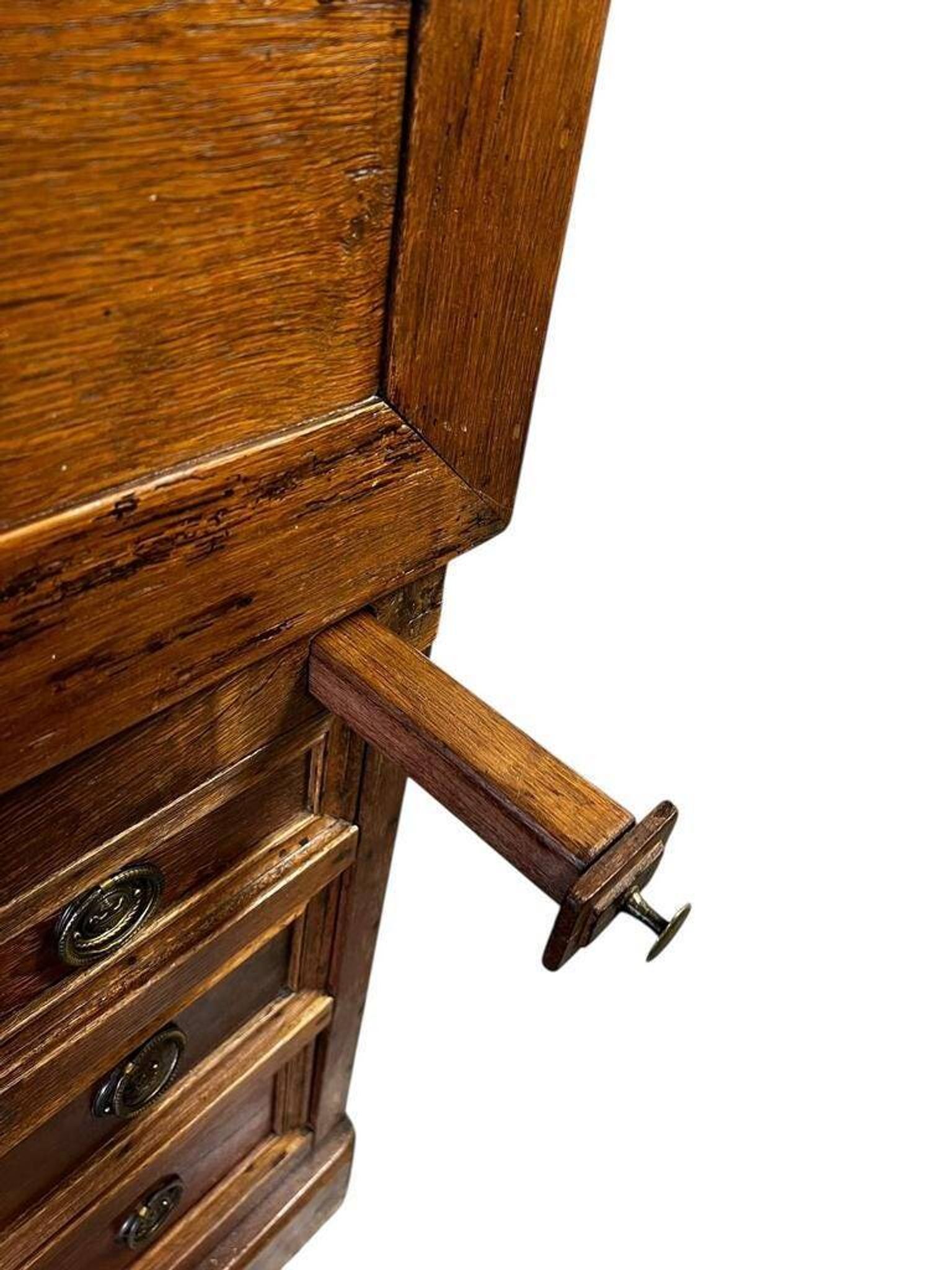 Antique wooden chest of drawers / secretary / desk