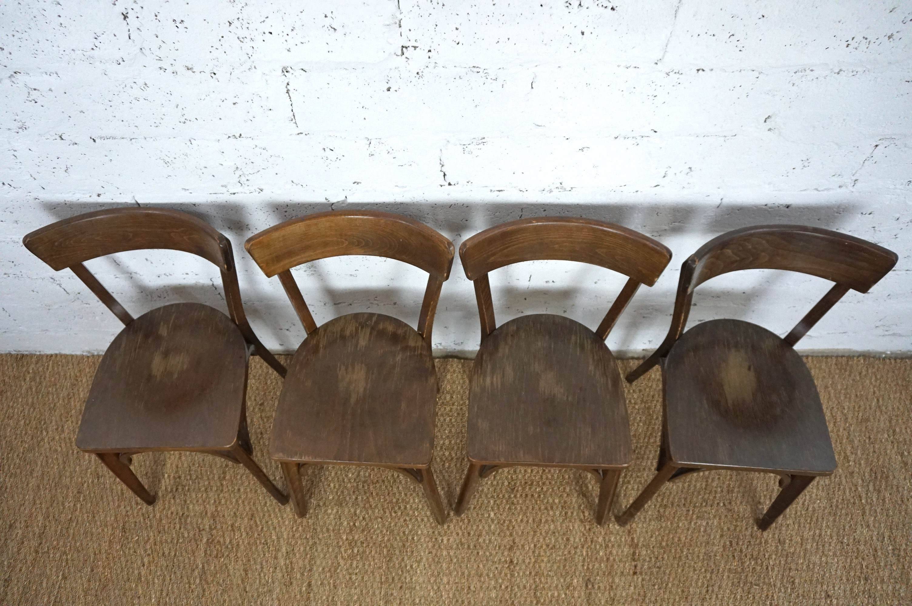 4 vintage bistro chairs