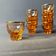 Set of 8 small rosaline glasses