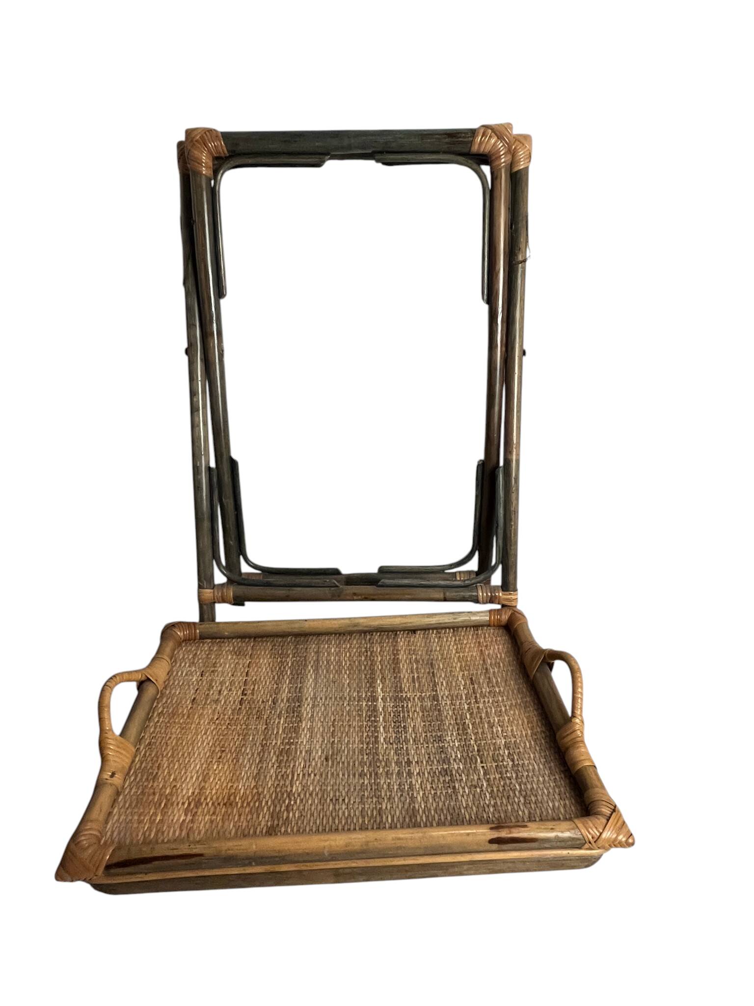 Vintage, desserte plateau bambou vers 1970