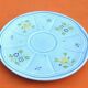 Cup / saucer for lunch hand-painted floral decoration france stamp lc
