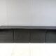 Grand buffet vintage laqué noir, années 70