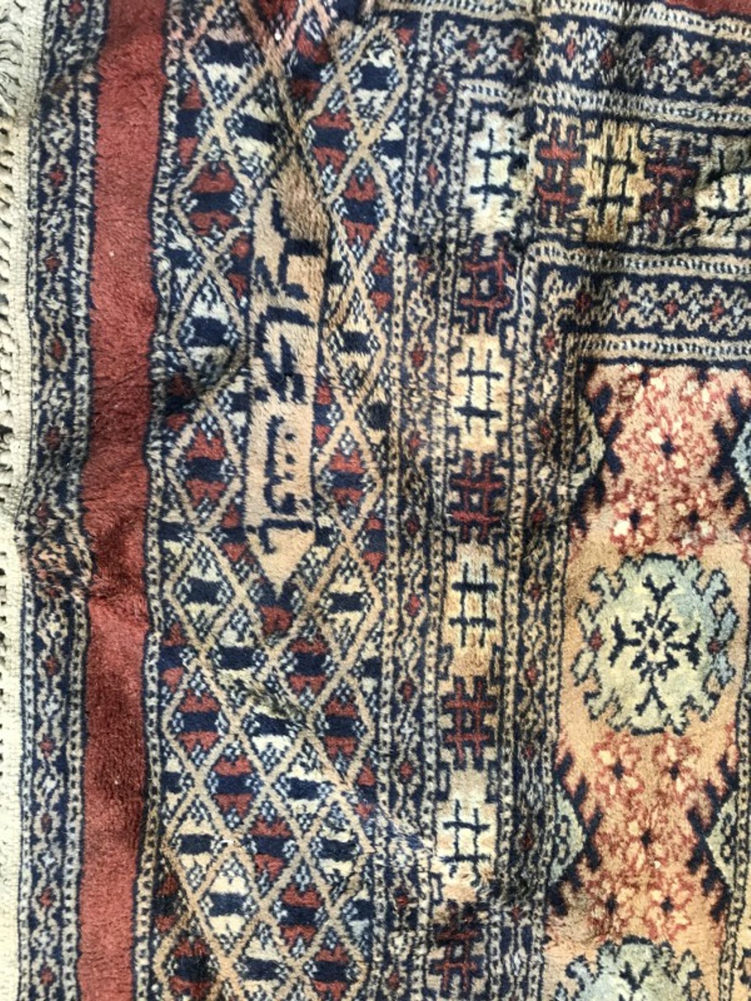 Carpet vintage pakistan corridor made hand 80 X 250 CM