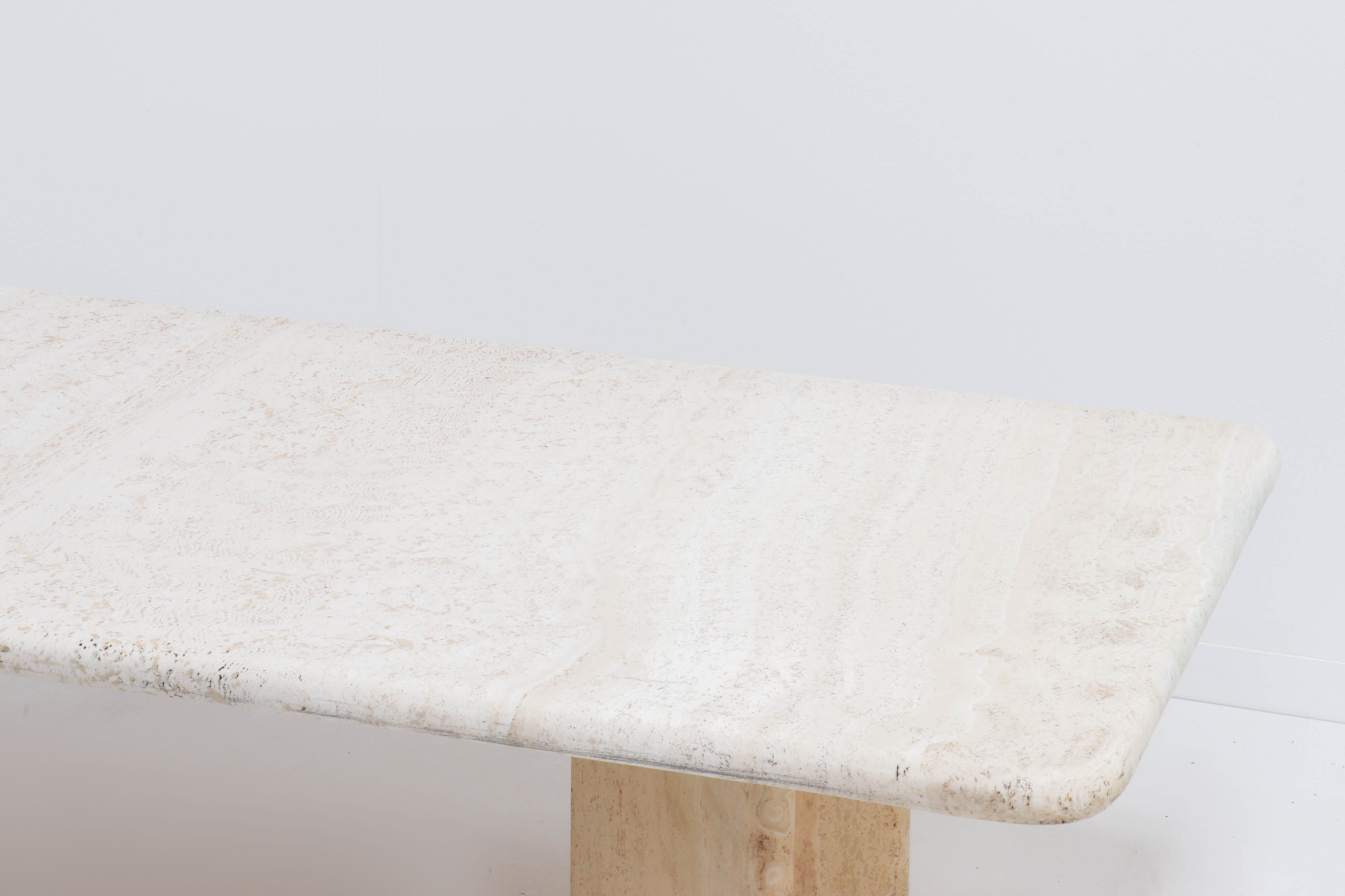 Vintage italian travertine coffee table