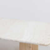 Vintage italian travertine coffee table