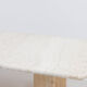 Table basse italienne vintage en travertin
