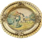 Combastel (Magdeleine), watercolor of a house with a mill, late 19th century