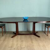 Baumann 255cm oval extendable table Scandinavian design vintage 60 70 rallon