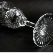 Six Saint-Louis Tommy cut crystal water glasses, height 18.3 cm.