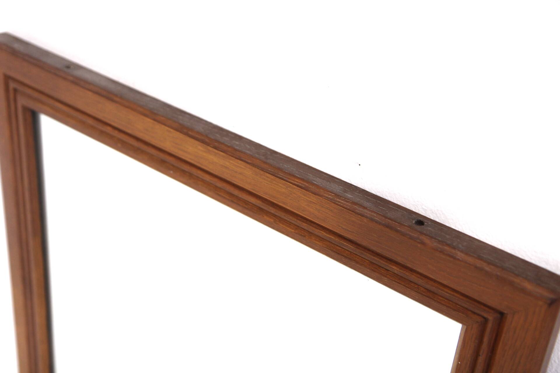 Scandinavian oak mirror, Sweden 1960, 100 x 55cm
