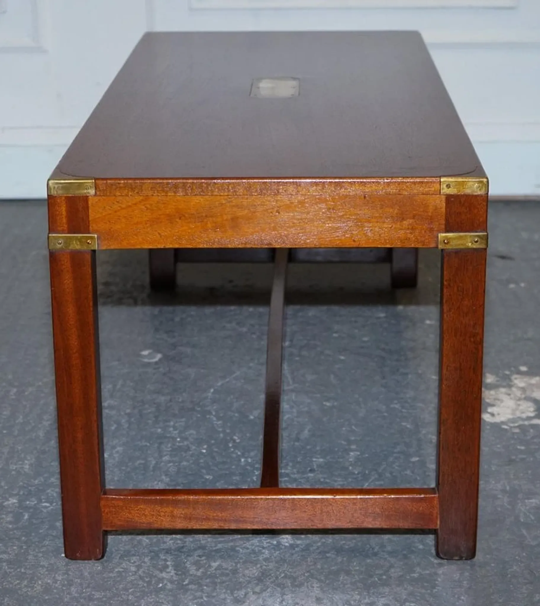Reh Kennedy Military Campaign Vintage Coffee Table from Harrods London