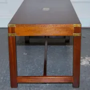 Reh Kennedy Military Campaign Vintage Coffee Table from Harrods London