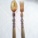 Horned salad cutlery