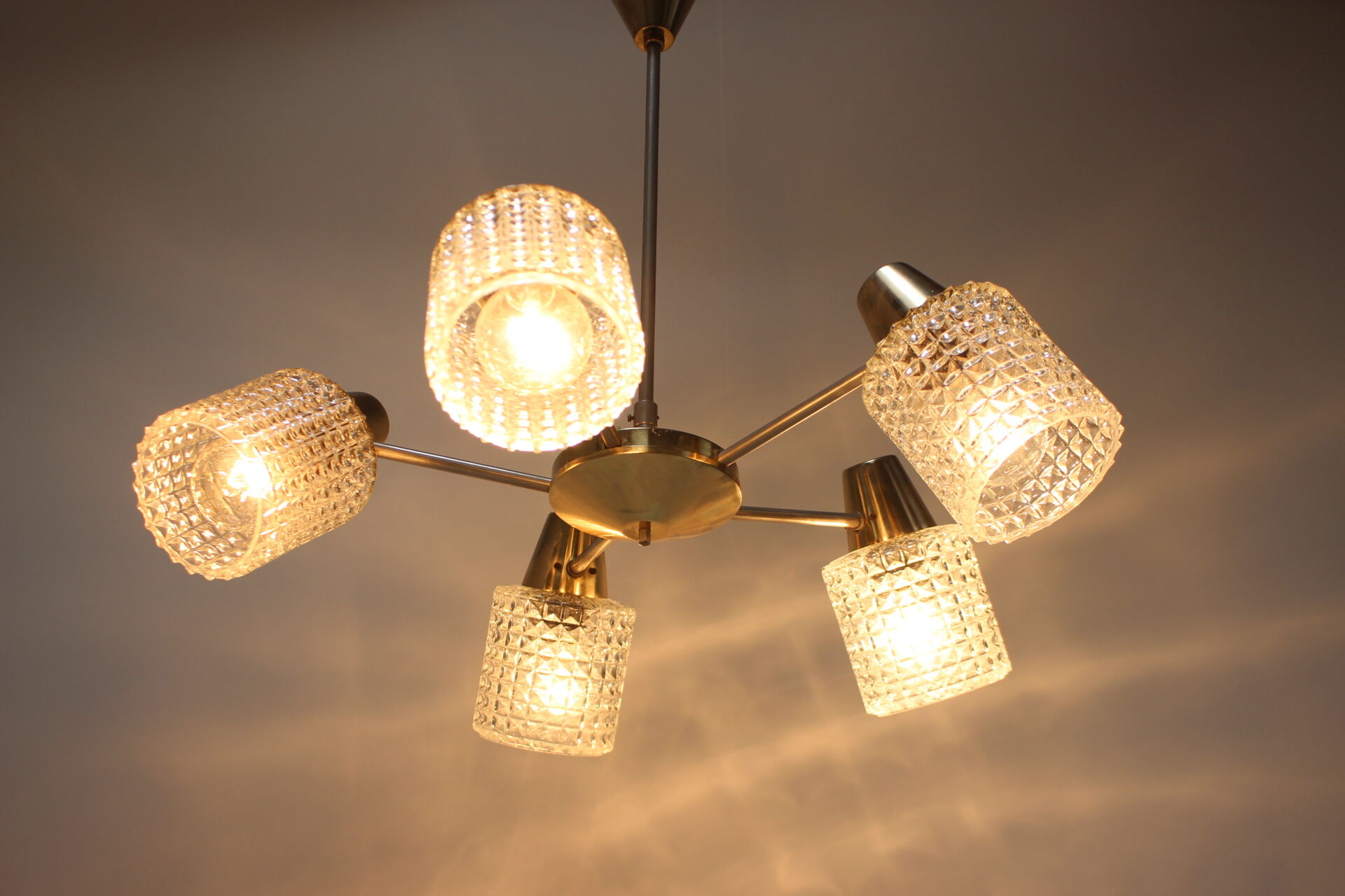 Mid-Century Chandelier / Kamenický Šenov, 1970's