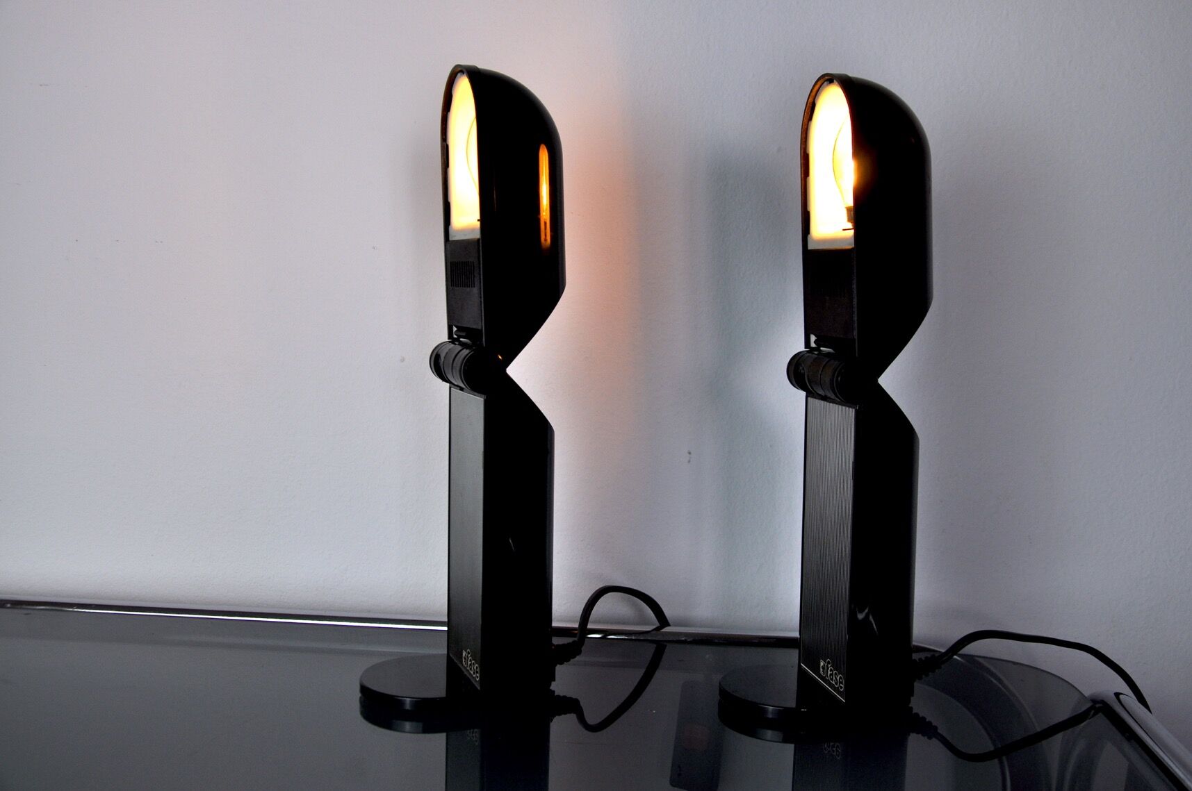 Paire de lampe "Bambina" par Fase Spain 1980
