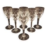 6 verres à porto en cristal