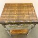 Commode en fer industriel gris, années 1950