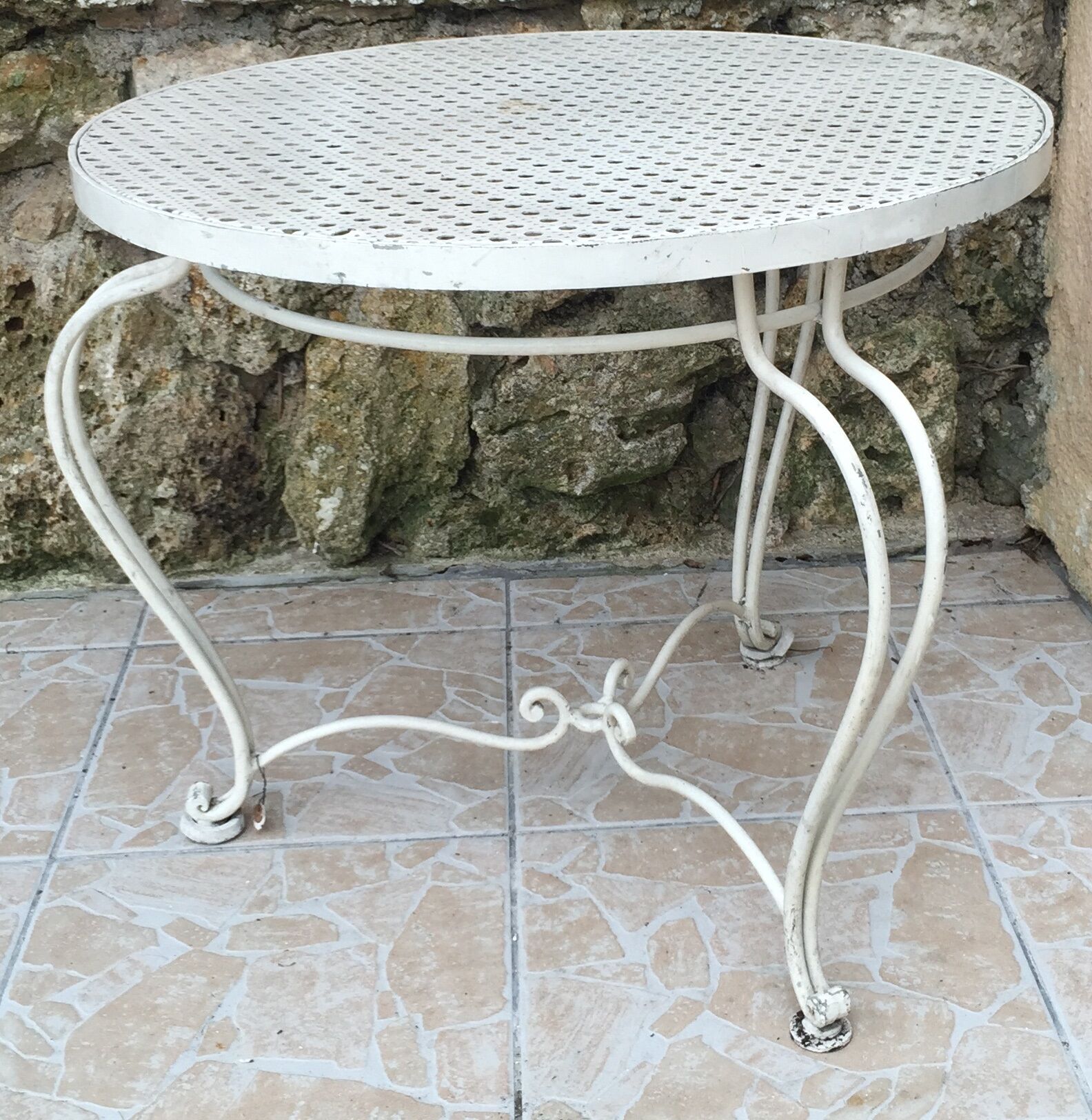 Metal garden table
