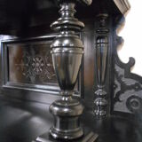 Blackened wooden buffet