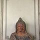 Etruscan-style terracotta bust, large-scale object, 19th century