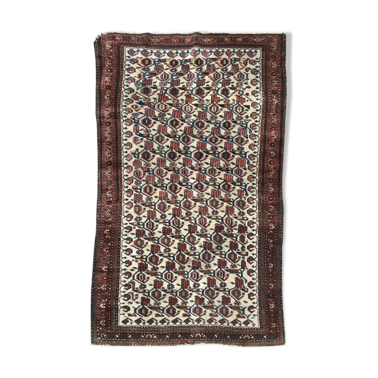 Carpet old persian kurdish done hand 117 x 185 cm