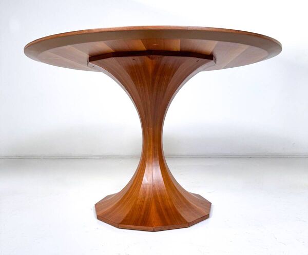 Mid-Century Modern Wooden Dining Table, Italy, 1960s