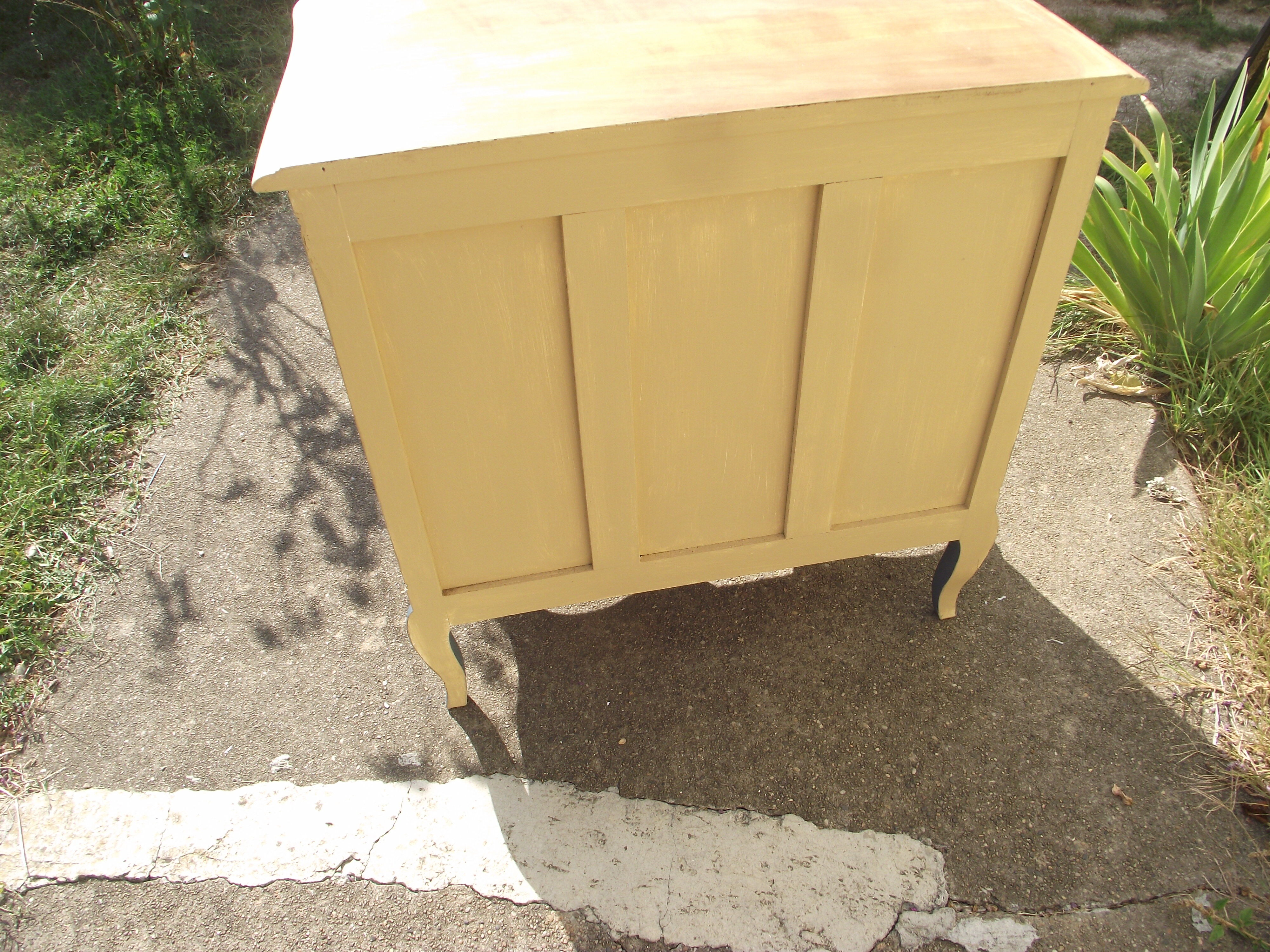 Louis XV-style chest of drawers  in solid cherry.