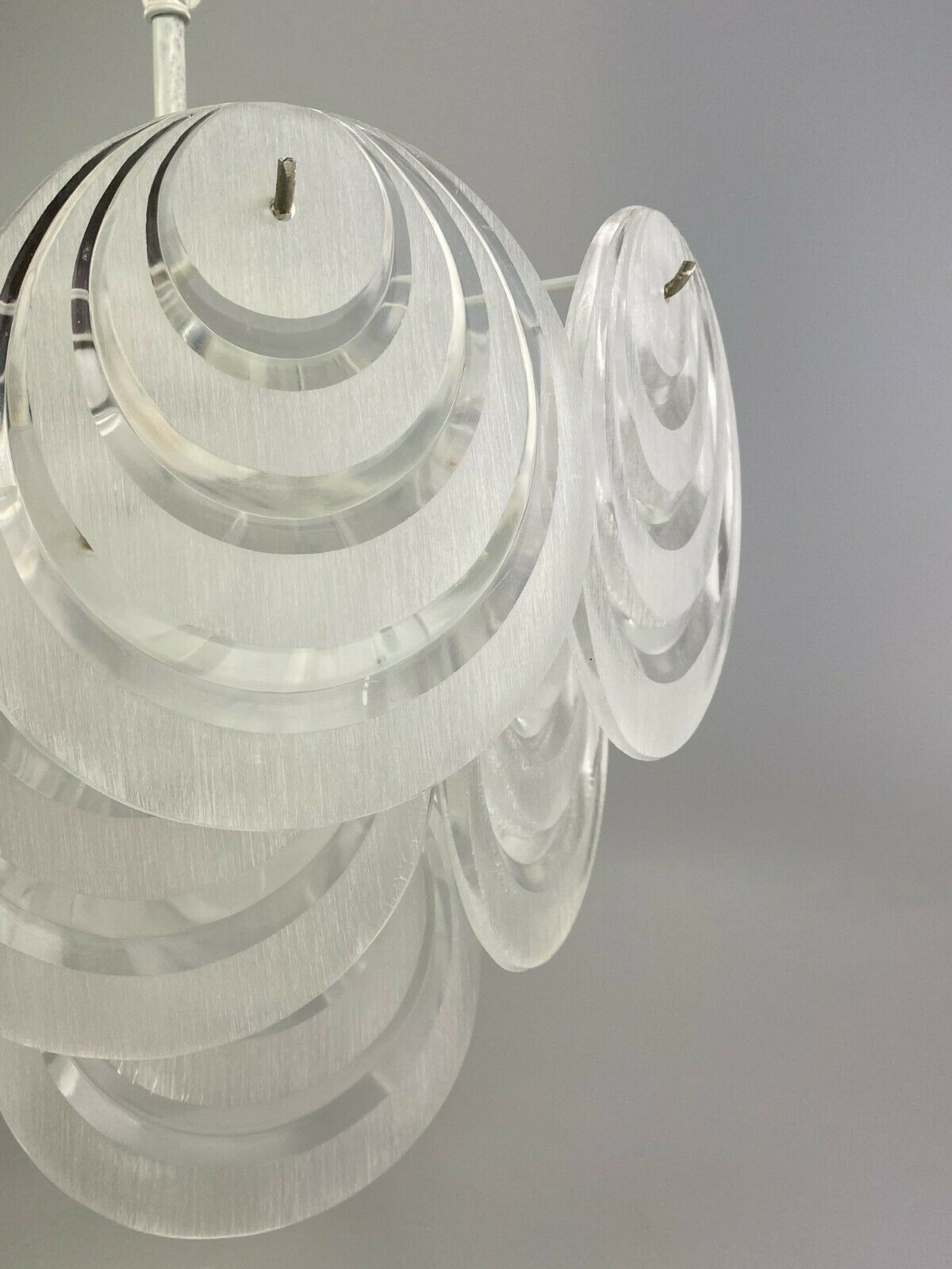 70s lamp light hanging lamp ceiling lamp space age design plastic 60s