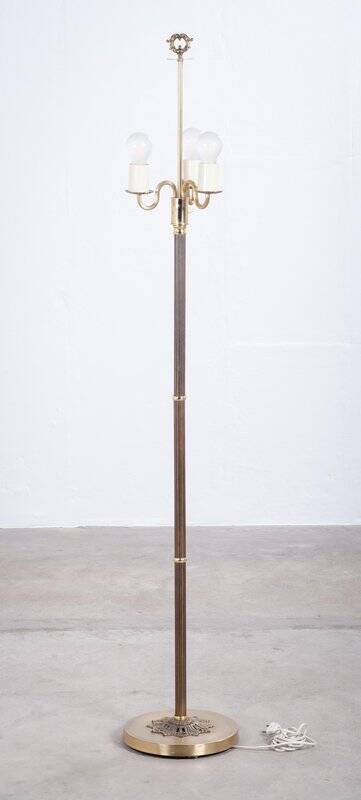 Danish 3-Arm Floor Lamp in Brass, 1960s