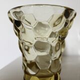 Pierre d'Avesn (1901 - 1990) pair of art deco "honeycomb" vase