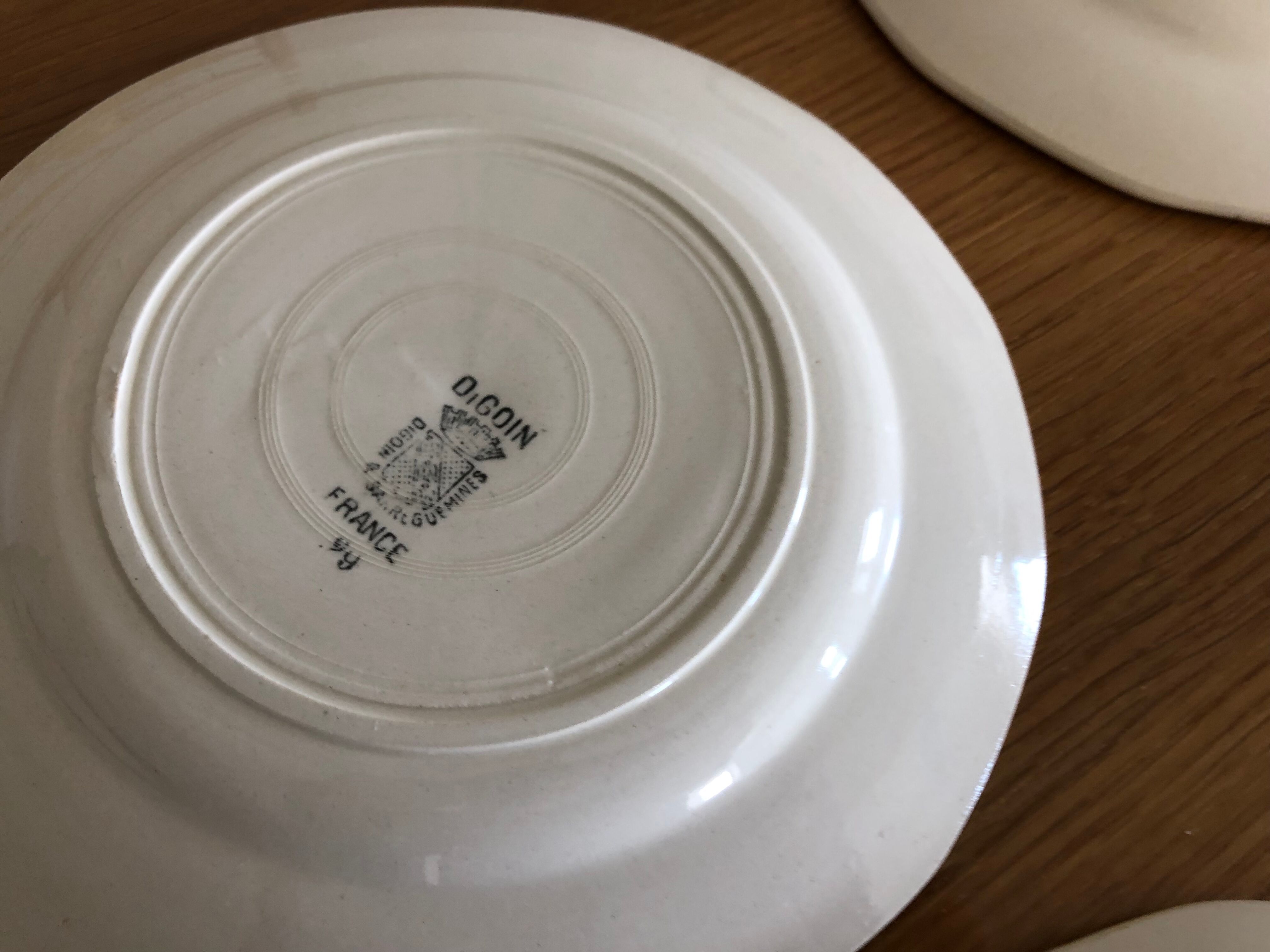 Service 8 plates dessert Digoin