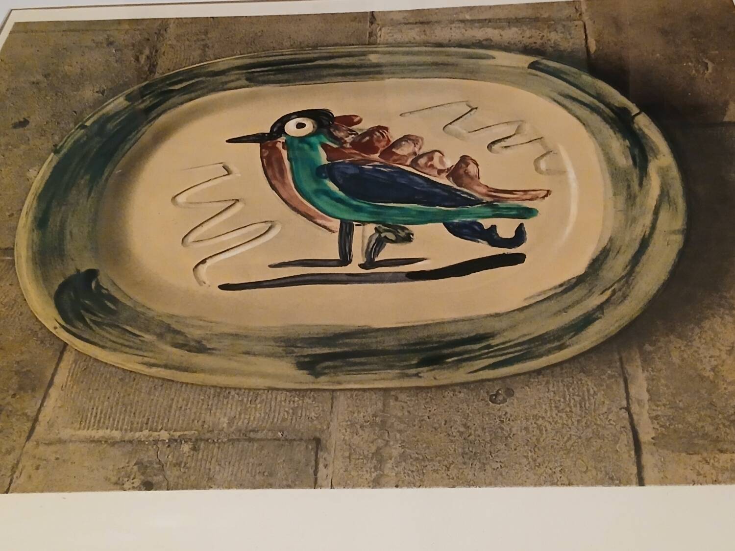 Picasso lithograph "Colourful Bird" (1967) - Mourlot Workshop - Print