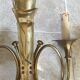 Pair of gilded bronze wall lamps