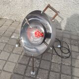 Sphere planet lamp in chrome metal design space-age 1960-1970