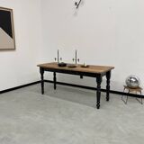 Farm table desk turned legs