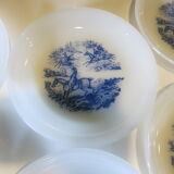 6 hollow plates from Arcopal in good condition