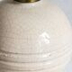 White crackled ceramic lamp base, 1930s