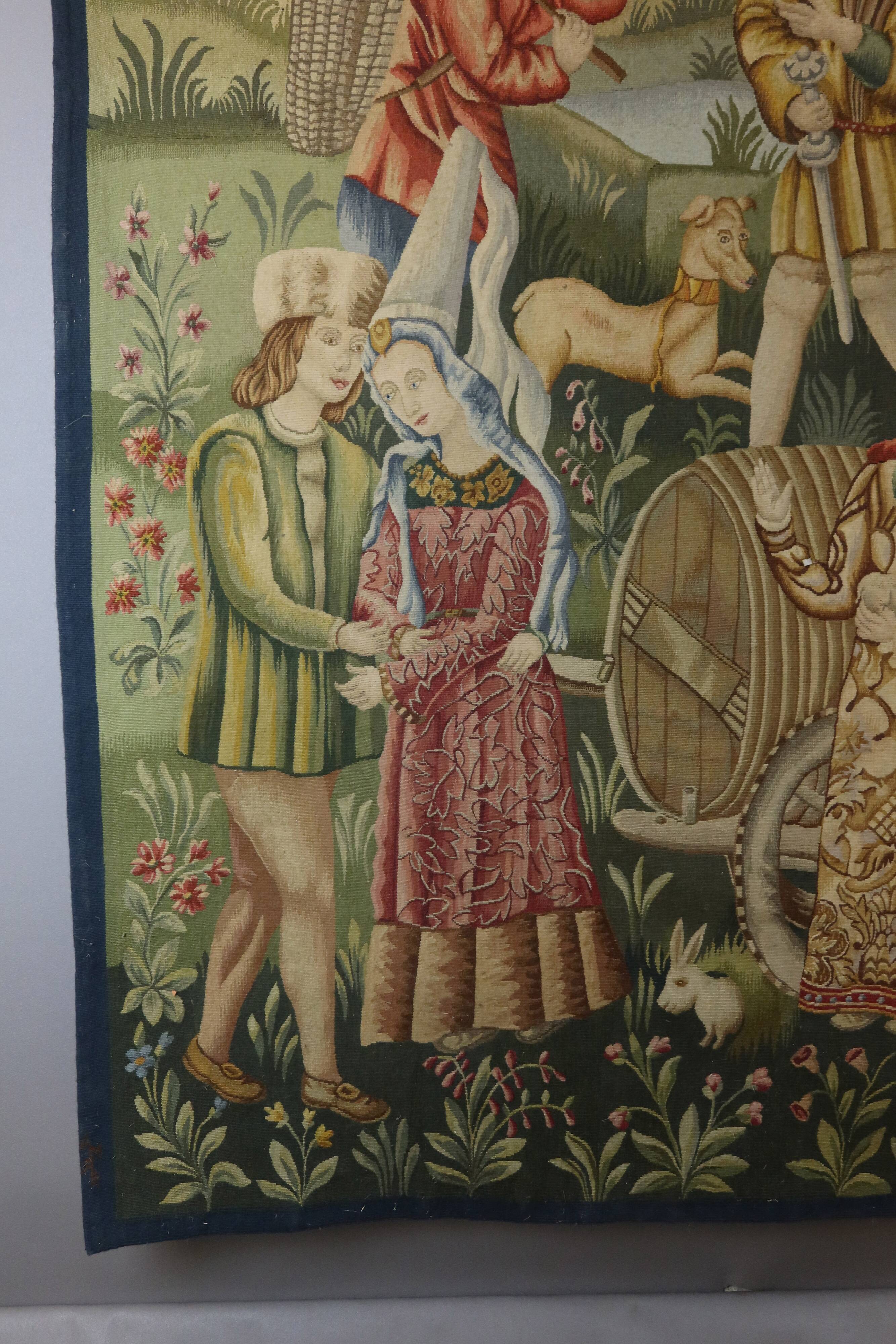 Tapestry "The Medieval City" Aubusson